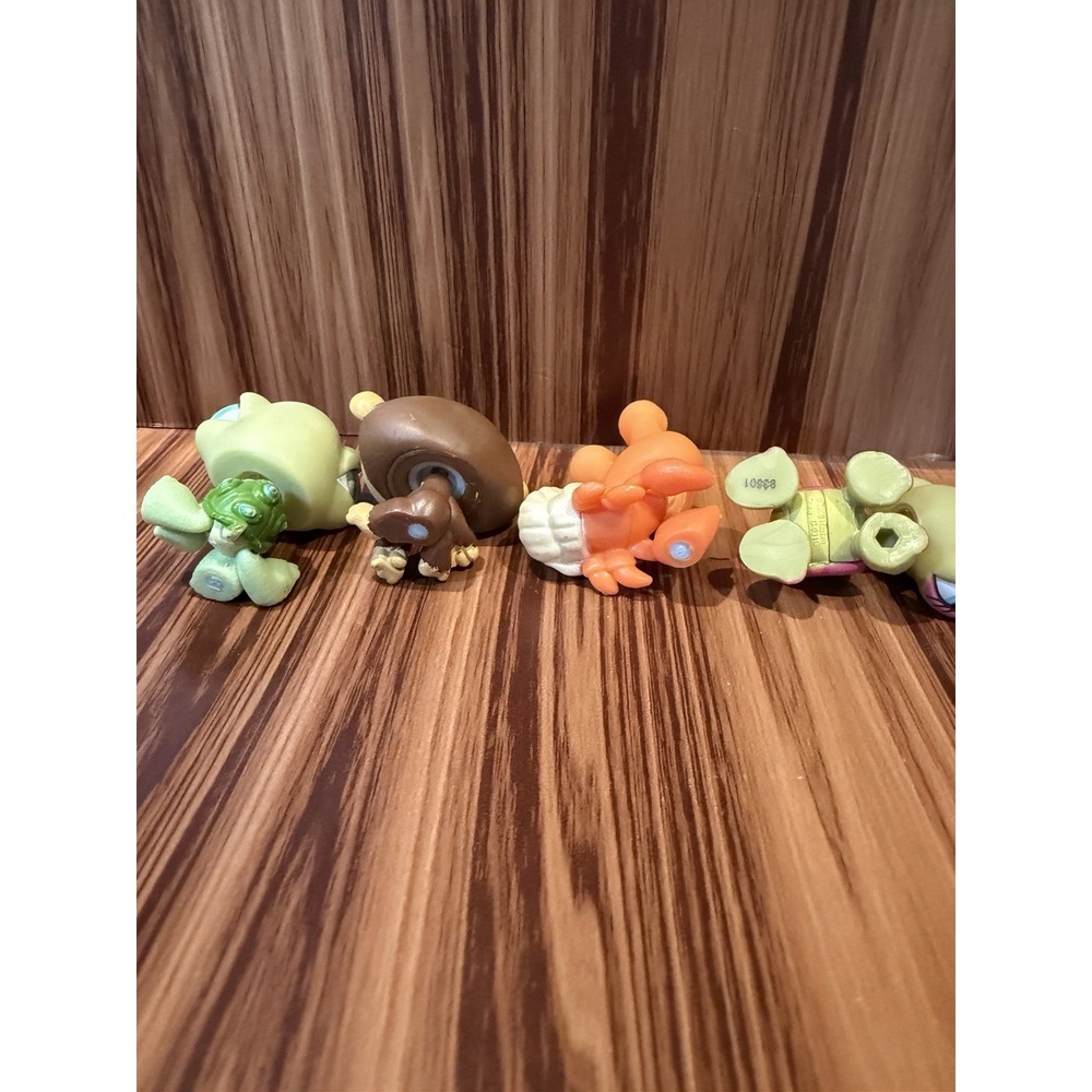 Littlest Pet Shop LPS Lot of 4 Turtle Monkey Crab Snail Authentic Hasbro Toys - Picture 5 of 5